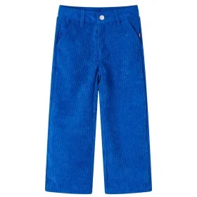 Pantalón infantil pana azul cobalto 128 de vidaXL, Pantalones de niños - Ref: Foro24-14422, Precio: 9,29 €, Descuento: %