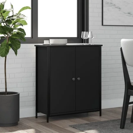 Aparador de madera de ingeniería negro 70x30x80 cm by vidaXL, Sideboards - Ref: Foro24-835534, Price: 64,88 €, Discount: %