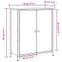 Aparador de madera de ingeniería negro 70x30x80 cm de vidaXL, Aparadores - Ref: Foro24-835534, Precio: 62,91 €, Descuento: %