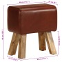 Banco potro gimnasio cuero auténtico madera mango marrón 38 cm en Bancos de comedor y cocina | Comprar online en Foru.es