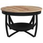 Mesa de centro de madera de mango rugosa Ø68x43 cm en Mesas de centro | Comprar online en Foru.es