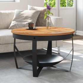 Mesa de centro de madera maciza de acacia Ø68x43 cm en Mesas de centro | Comprar online en Foru.es