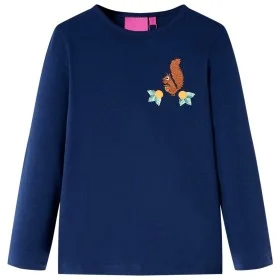 Camiseta infantil de manga larga azul marino 116 de vidaXL, Camisetas para niños - Ref: Foro24-13516, Precio: 8,59 €, Descuen...