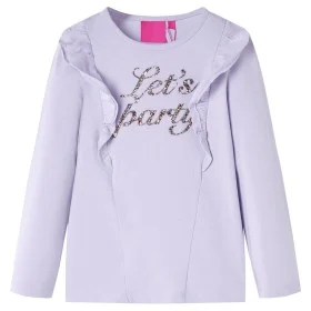 Camiseta infantil de manga larga lila claro 140 de vidaXL, Camisetas para niños - Ref: Foro24-14223, Precio: 9,17 €, Descuent...