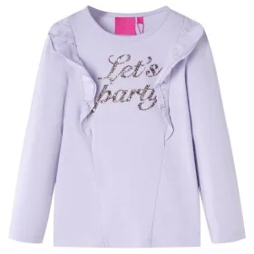 Camiseta infantil de manga larga lila claro 116 by vidaXL, Kids T-shirts - Ref: Foro24-14221, Price: 9,17 €, Discount: %