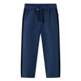 Pantalones infantiles con ribetes negros azul marino 128 de vidaXL, Pantalones de niños - Ref: Foro24-14925, Precio: 12,50 €,...