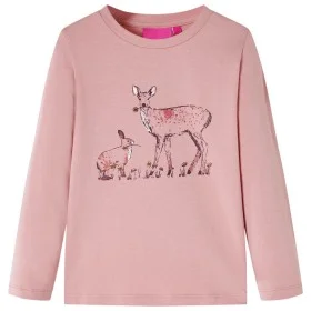 Camiseta infantil de manga larga rosa 116 de vidaXL, Camisetas para niños - Ref: Foro24-14391, Precio: 8,32 €, Descuento: %