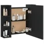 Mueble con espejo y LED negro 70x16,5x60 cm de vidaXL, Tocadores de baño - Ref: Foro24-833536, Precio: 74,17 €, Descuento: %