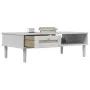 Mesa de centro SENJA aspecto ratán madera blanco 100x55x33 cm de vidaXL, Mesas de centro - Ref: Foro24-358047, Precio: 70,82 ...