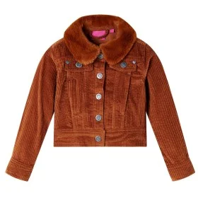 Chaqueta infantil pana color coñac 92 de vidaXL, Ropa de abrigo para niños - Ref: Foro24-13909, Precio: 13,53 €, Descuento: %