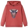 Sudadera infantil con capucha rojo tostado 140 de vidaXL, Camisetas para niños - Ref: Foro24-13013, Precio: 13,16 €, Descuent...