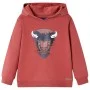 Sudadera infantil con capucha rojo tostado 116 de vidaXL, Camisetas para niños - Ref: Foro24-13011, Precio: 13,16 €, Descuent...