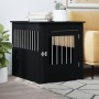 Jaula para perros madera de ingeniería negro 64,5x80x71 cm de vidaXL, Casetas para perros - Ref: Foro24-838331, Precio: 94,84...