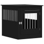 Jaula para perros madera de ingeniería negro 64,5x80x71 cm de vidaXL, Casetas para perros - Ref: Foro24-838331, Precio: 94,84...