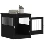 Jaula para perros madera de ingeniería negro 64,5x80x71 cm de vidaXL, Casetas para perros - Ref: Foro24-838331, Precio: 98,26...