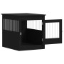Jaula para perros madera de ingeniería negro 64,5x80x71 cm de vidaXL, Casetas para perros - Ref: Foro24-838331, Precio: 94,84...