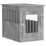 Jaula para perros madera ingeniería gris hormigón 55x75x65 cm de vidaXL, Casetas para perros - Ref: Foro24-838319, Precio: 89...