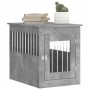 Jaula para perros madera ingeniería gris hormigón 55x75x65 cm de vidaXL, Casetas para perros - Ref: Foro24-838319, Precio: 89...