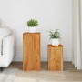 Soportes para plantas 2 unidades madera maciza de acacia en Soportes para macetas | Comprar online en Foru.es