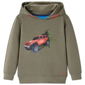 Sudadera infantil con capucha color caqui 140 de vidaXL, Camisetas para niños - Ref: Foro24-13388, Precio: 14,54 €, Descuento: %