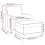 Roter Stoffsessel mit Hocker 60 cm von vidaXL, Sofas - Ref: Foro24-3201035, Preis: 187,38 €, Rabatt: %