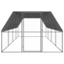 Jaula gallinero de exterior de acero galvanizado 3x8x2 m de vidaXL, Jaulas y habitáculos para animales pequeños - Ref: Foro24...