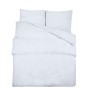 Juego de funda nórdica microfibra ligera blanco 220x240 cm de vidaXL, Fundas de nórdico - Ref: Foro24-136019, Precio: 23,16 €...