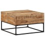 Mesa de centro madera de mango rugosa 68x68x41 cm en Mesas de centro | Comprar online en Foru.es