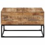 Mesa de centro madera de mango rugosa 68x68x41 cm en Mesas de centro | Comprar online en Foru.es