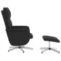Sillón reclinable masaje con reposapiés cuero sintético negro de vidaXL, Sillones - Ref: Foro24-356600, Precio: 131,54 €, Des...