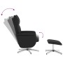 Sillón reclinable masaje con reposapiés cuero sintético negro de vidaXL, Sillones - Ref: Foro24-356600, Precio: 132,59 €, Des...