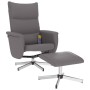 Sillón de masaje reclinable con reposapiés cuero sintético gris de vidaXL, Sillones - Ref: Foro24-356599, Precio: 133,33 €, D...