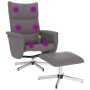 Sillón de masaje reclinable con reposapiés cuero sintético gris de vidaXL, Sillones - Ref: Foro24-356599, Precio: 133,33 €, D...