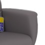Sillón de masaje reclinable con reposapiés cuero sintético gris de vidaXL, Sillones - Ref: Foro24-356599, Precio: 133,33 €, D...