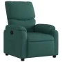 Sillón reclinable de tela verde oscuro de vidaXL, Sillones - Ref: Foro24-373416, Precio: 188,43 €, Descuento: %