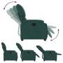 Sillón reclinable de tela verde oscuro de vidaXL, Sillones - Ref: Foro24-373416, Precio: 188,43 €, Descuento: %