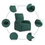 Sillón reclinable de tela verde oscuro de vidaXL, Sillones - Ref: Foro24-373416, Precio: 188,43 €, Descuento: %