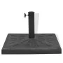 Base de sombrilla resina cuadrada negra 12 kg de vidaXL, Bases para sombrillas - Ref: Foro24-43660, Precio: 44,47 €, Descuent...