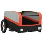 Remolque para bicicleta hierro negro y naranja 30 kg de vidaXL, Remolques para bicicletas - Ref: Foro24-94033, Precio: 105,17...
