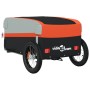 Remolque para bicicleta hierro negro y naranja 30 kg de vidaXL, Remolques para bicicletas - Ref: Foro24-94033, Precio: 105,17...