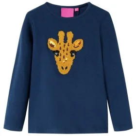 Navy blue long-sleeved children's t-shirt 104 by vidaXL, Kids T-shirts - Ref: Foro24-13490, Price: 8,59 €, Discount: %