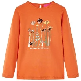 Camiseta infantil de manga larga naranja tostado 140 de vidaXL, Camisetas para niños - Ref: Foro24-13618, Precio: 12,14 €, De...