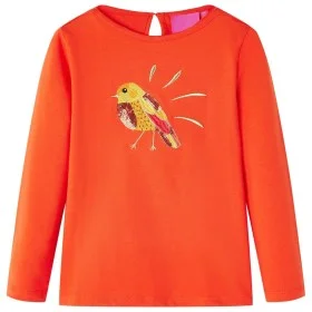 Camiseta infantil de manga larga naranja oscuro 128 de vidaXL, Camisetas para niños - Ref: Foro24-13647, Precio: 8,59 €, Desc...