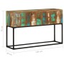 Mesa consola de madera maciza reciclada 120x30x75 cm en Mesas auxiliares | Comprar online en Foru.es
