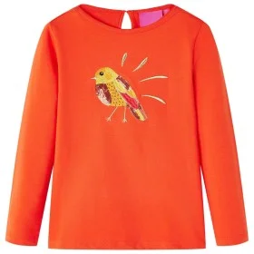 Camiseta infantil de manga larga naranja oscuro 104 de vidaXL, Camisetas para niños - Ref: Foro24-13645, Precio: 8,59 €, Desc...