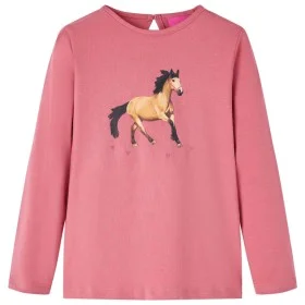 Camiseta infantil de manga larga rosa envejecido 116 de vidaXL, Camisetas para niños - Ref: Foro24-14021, Precio: 8,98 €, Des...