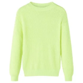 Jersey de punto infantil amarillo neón 140 de vidaXL, Camisetas para niños - Ref: Foro24-14579, Precio: 15,60 €, Descuento: %