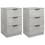Mesitas de noche 2 unidades color gris hormigón 40x36x65 cm de vidaXL, Mesitas de noche - Ref: Foro24-811277, Precio: 84,64 €...