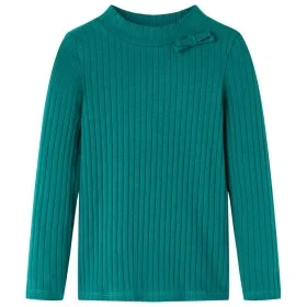 Camiseta infantil manga larga de punto elástico verde oscuro 116 de vidaXL, Camisetas para niños - Ref: Foro24-13831, Precio:...