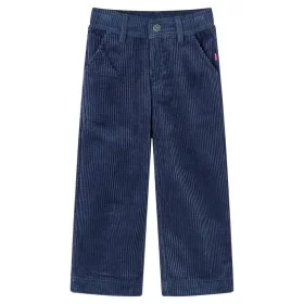 Pantalón infantil pana azul marino 128 de vidaXL, Pantalones de niños - Ref: Foro24-13917, Precio: 13,14 €, Descuento: %